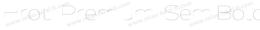 Hrot Premium SemiBold字体转换
